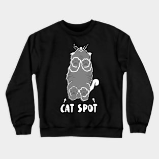 Cat Spot (white) Crewneck Sweatshirt